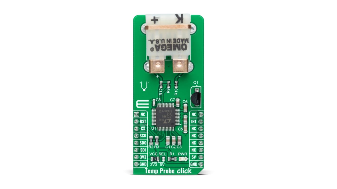 Vlhkost, Teplota, klasifikace: Deska snímače teploty for LTC2986 Temp Probe Click MIKROE-4301, MikroElektronika