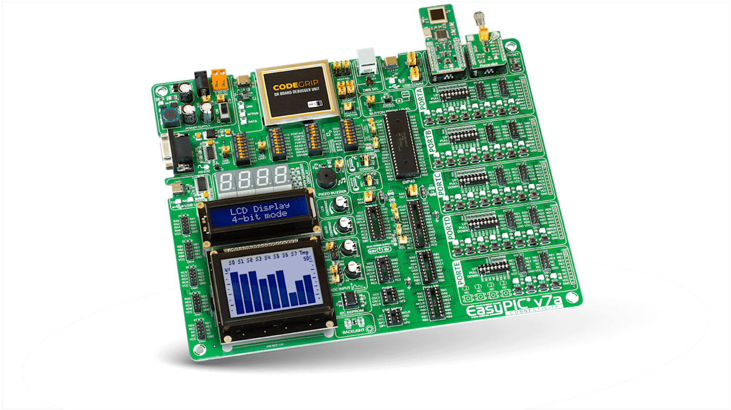 MikroElektronika PIC开发板, PIC8内核, EasyPIC v7a Development System