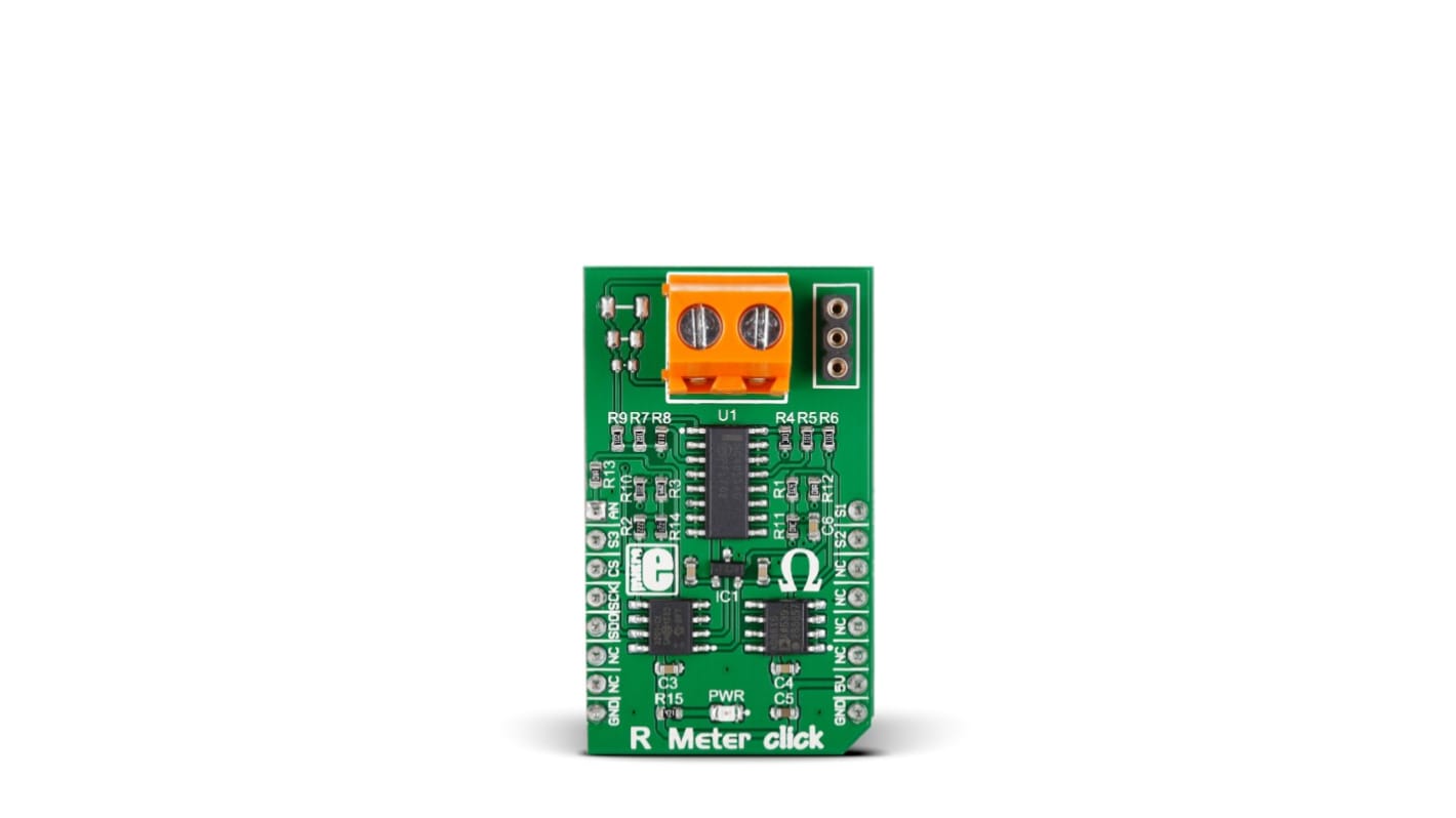 MikroElektronika MIKROE-2396, R Meter Click Operational Amplifier Add On Board for AD8616