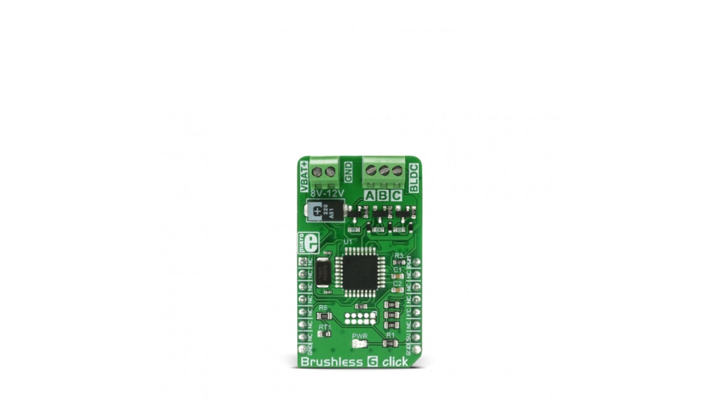 MikroElektronika Brushless 6 Click BLDC Motor for ATmega8A for BLDC Motors