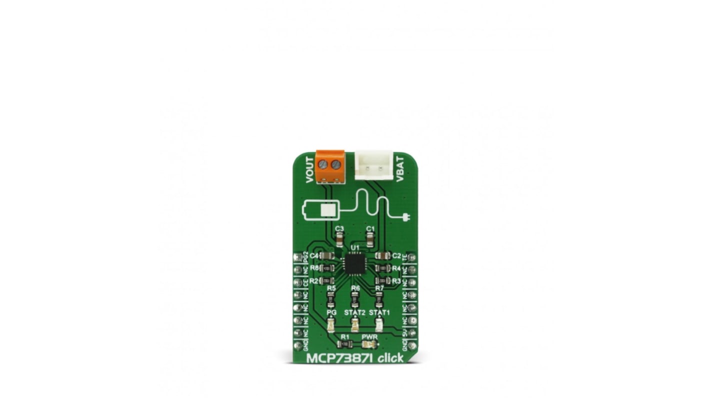 MikroElektronika MCP73871 Click Battery Charger for Lithium-ion, Lithium-Polymer Batteries