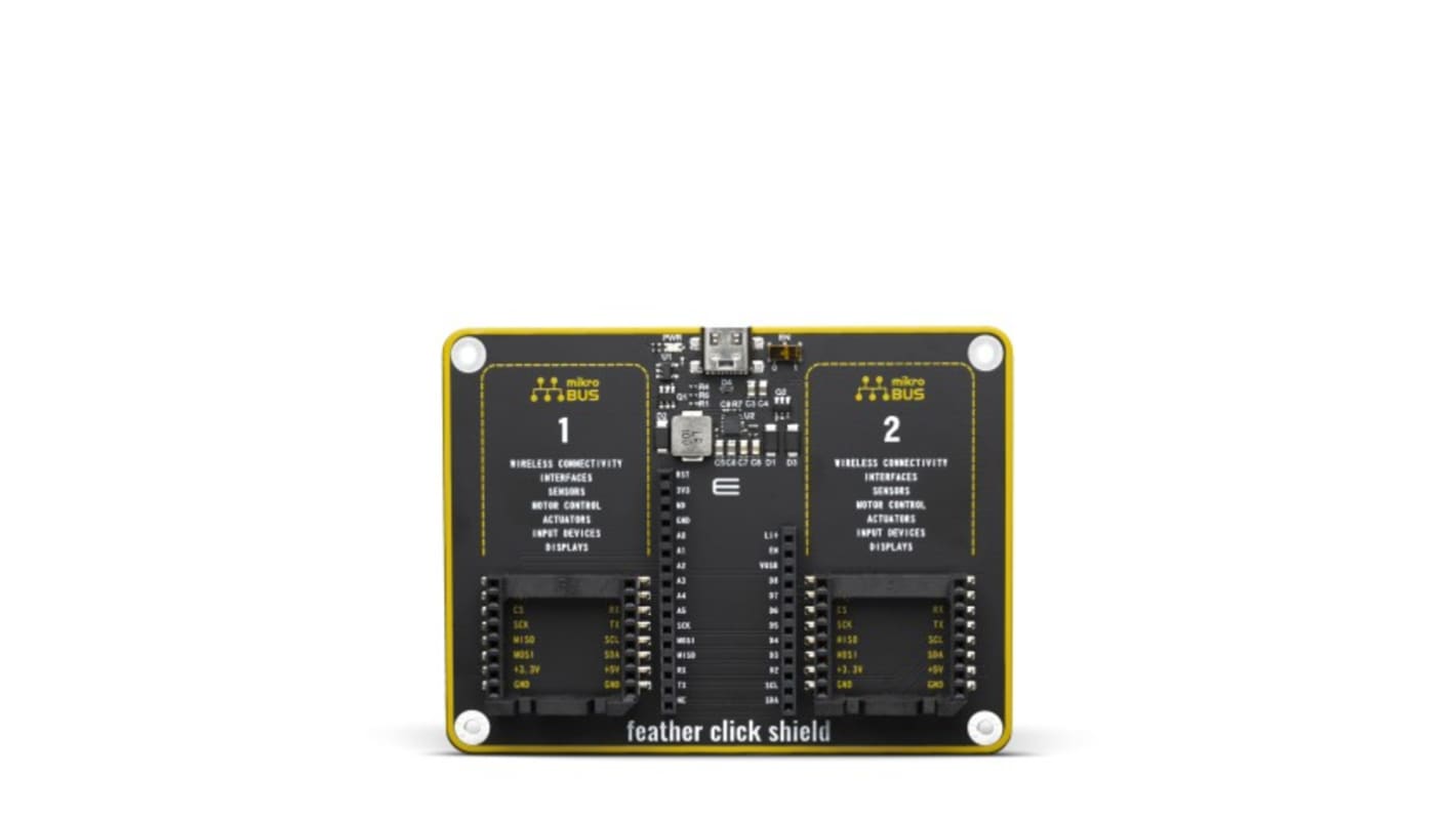 MikroElektronika MIKROE-3725 Shield for use with IoT Applications with Feather Boards