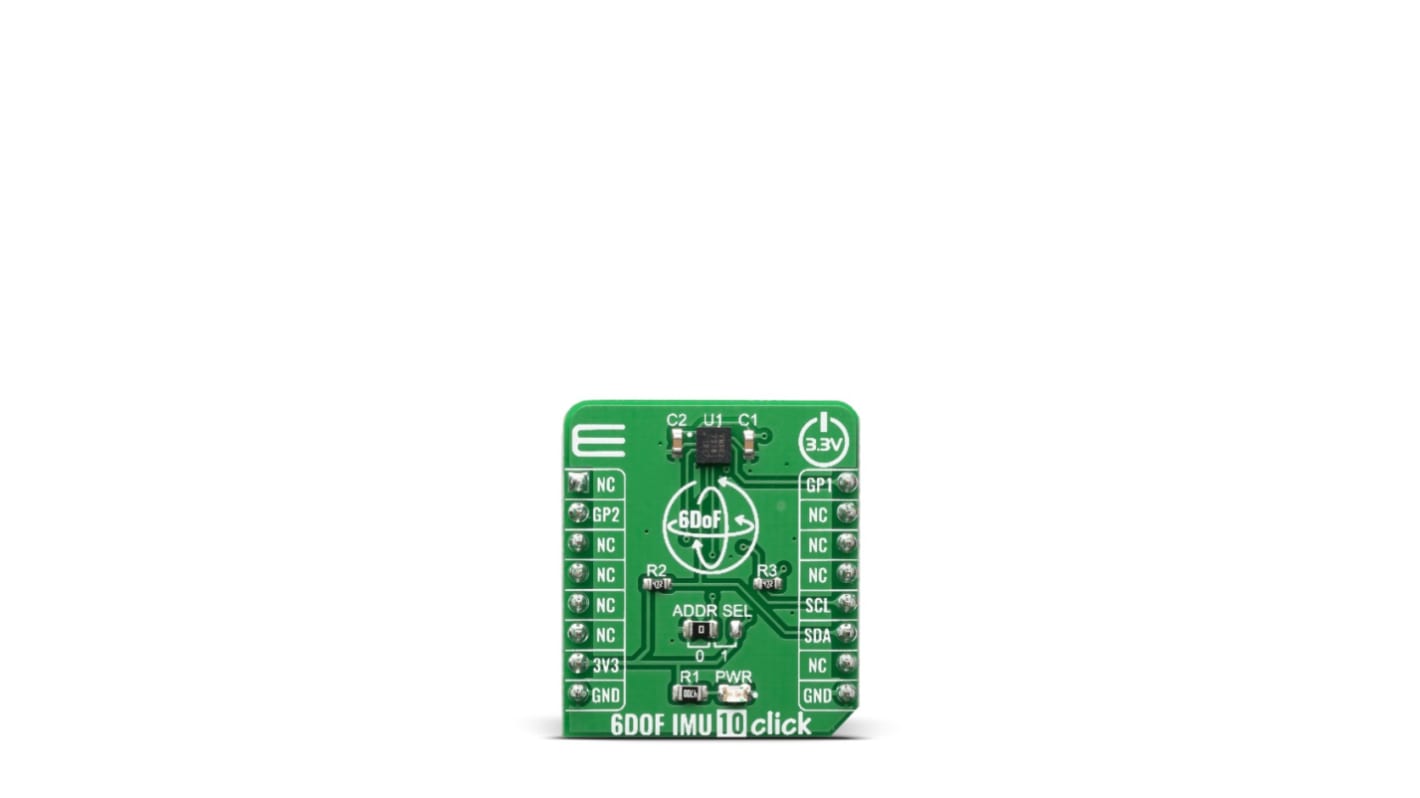 MikroElektronika 6DOF IMU 10 Click Inertial Measurement Unit (IMU) - 6 DoF mikroBus Click Board for KMX62