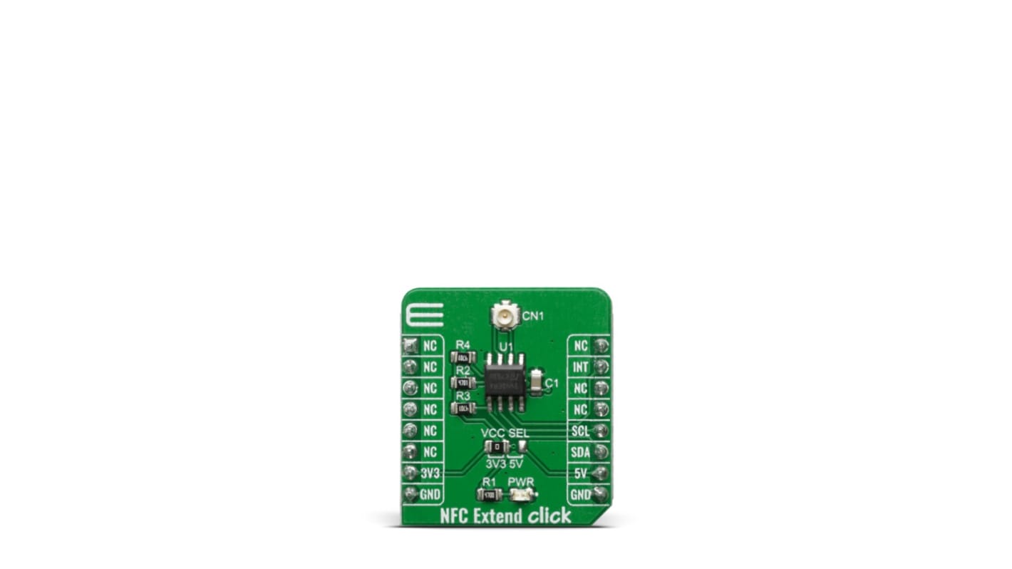 MikroElektronika NFC Extend Click ST25DV16K mikroBus Click Board for Business Cards, Stickers, Wrist Bands MIKROE-3971
