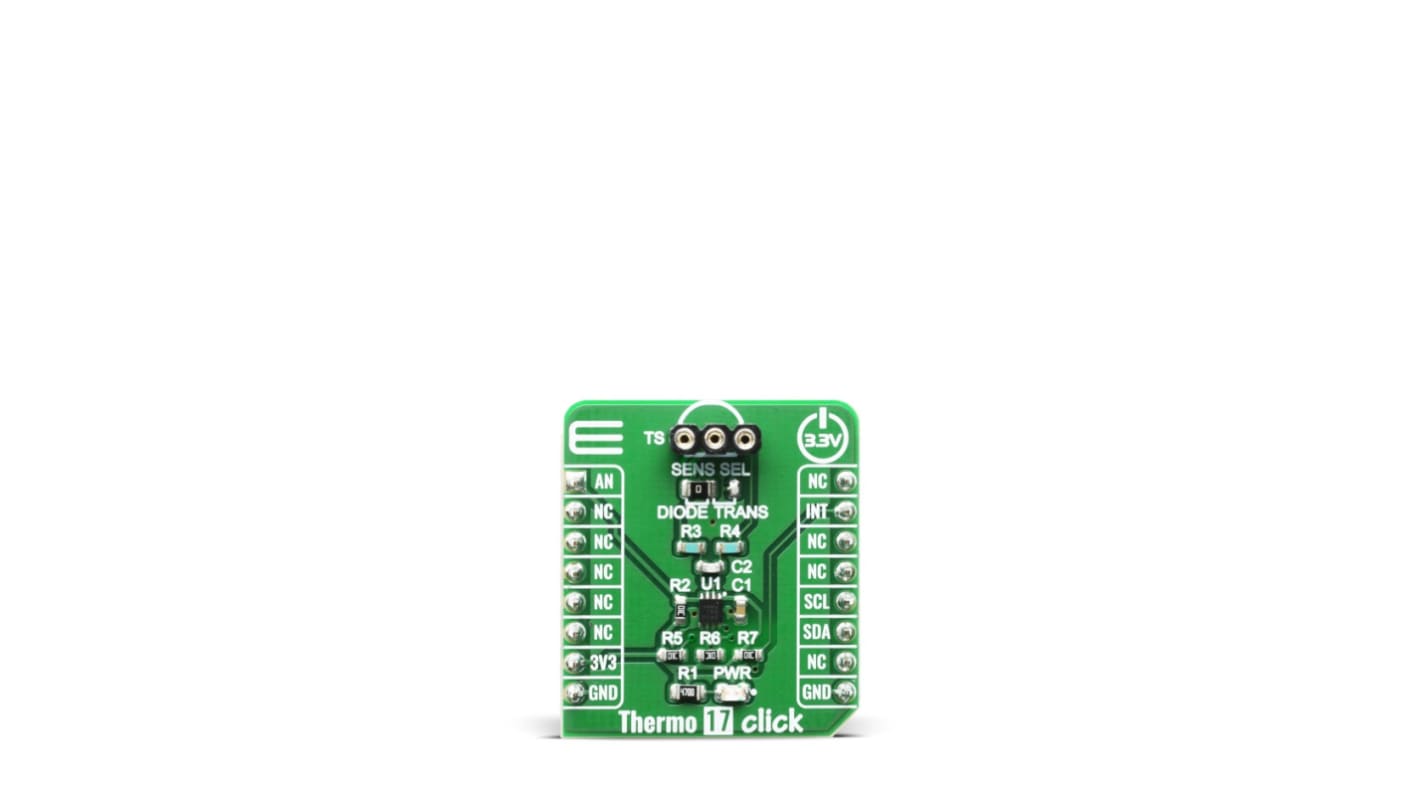 MikroElektronika Thermo 17 Click Temperature & Humidity Sensor Temperature Sensor Board for TMP451-Q1