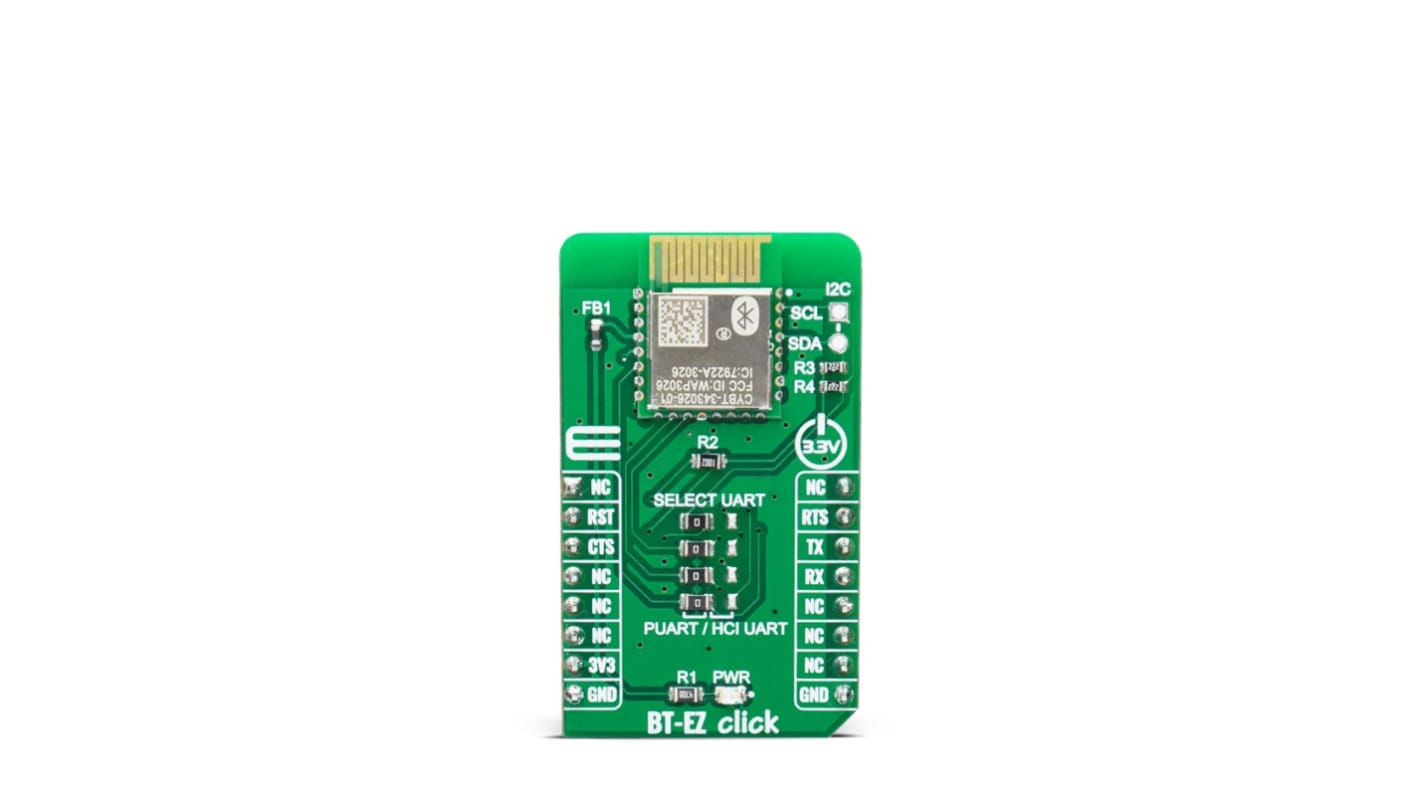 MikroElektronika mikroBus咔哒板, CYBT-343026-01芯片, 用于嵌入式应用
