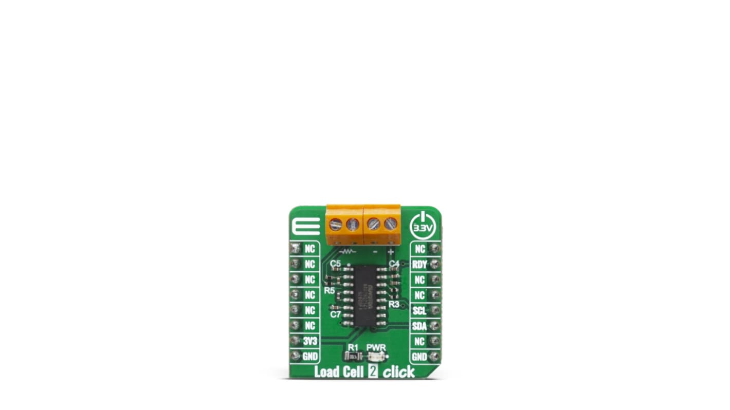 MikroElektronika Load Cell 2 Click mikroBus Click Board for NAU7802
