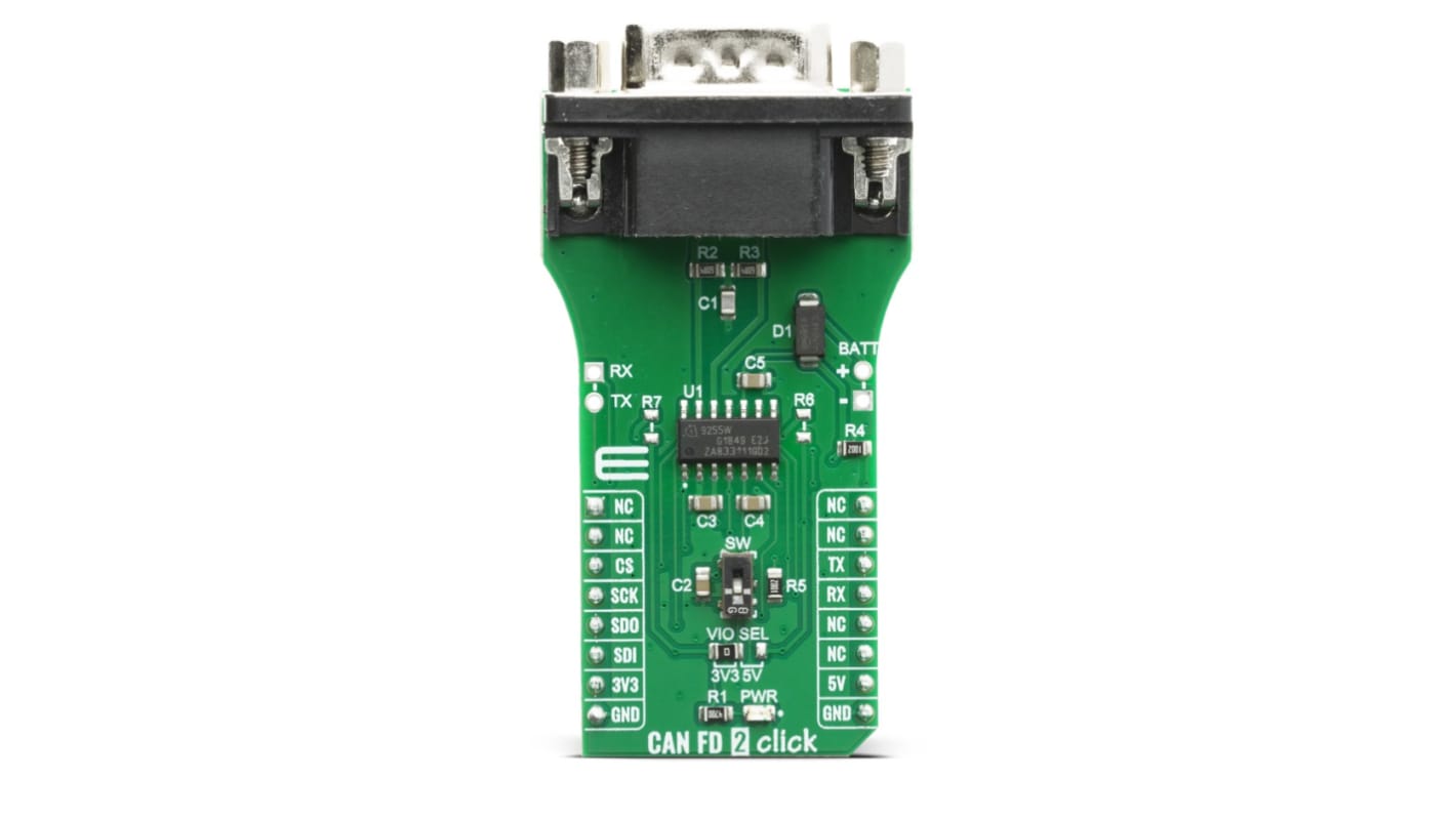MikroElektronika CAN FD 2 Click TLE9255W Sensor Add-On Board for Automotive, Industrial Applications MIKROE-4062