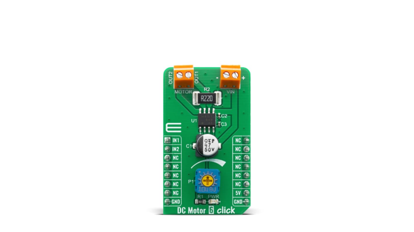 MikroElektronika DC Motor 6 Click DC Motor Driver for TB67H451FNG for Boats, RC Cars