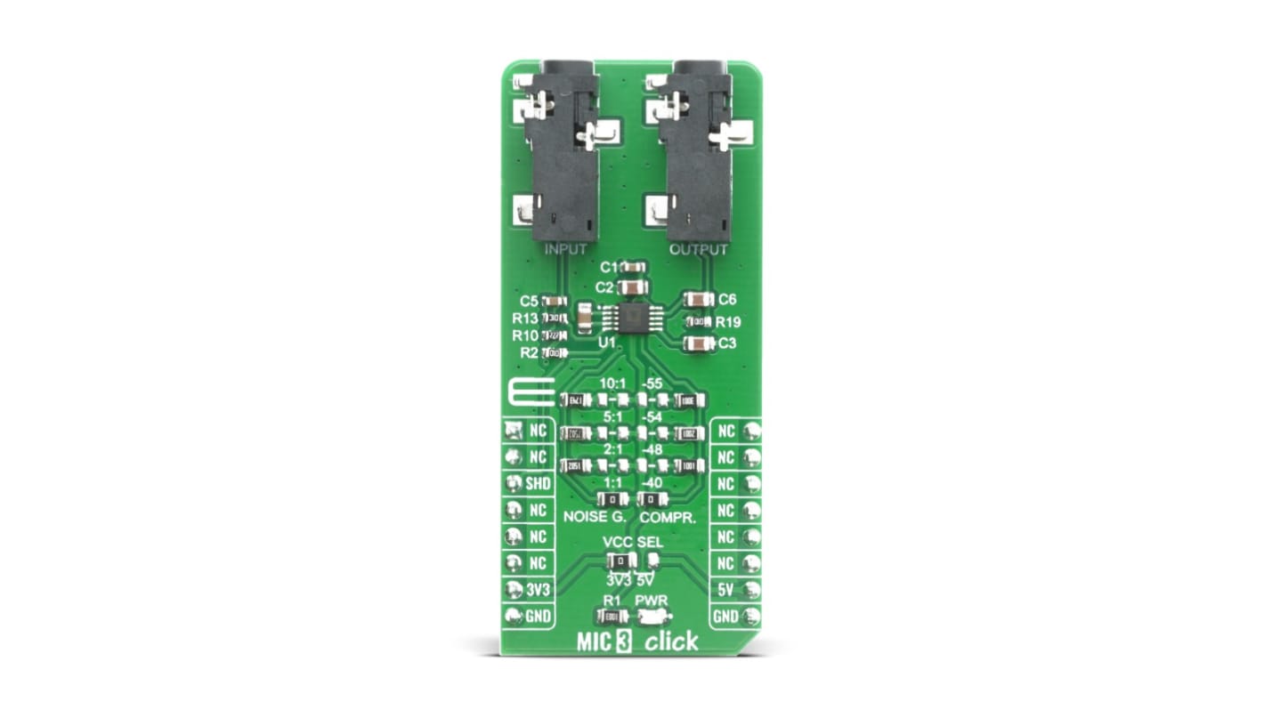 MikroElektronika 放大器板, MIC 3 Click
