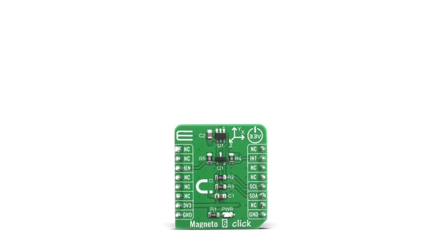 MikroElektronika Sensorudviklingsværktøj Magneto 6 Click Hall Effect Sensor