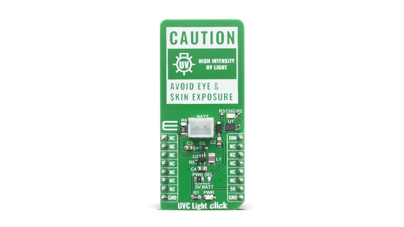 MikroElektronika UVC Light Click LED驱动器, 3535UVC1W, TPS61169芯片