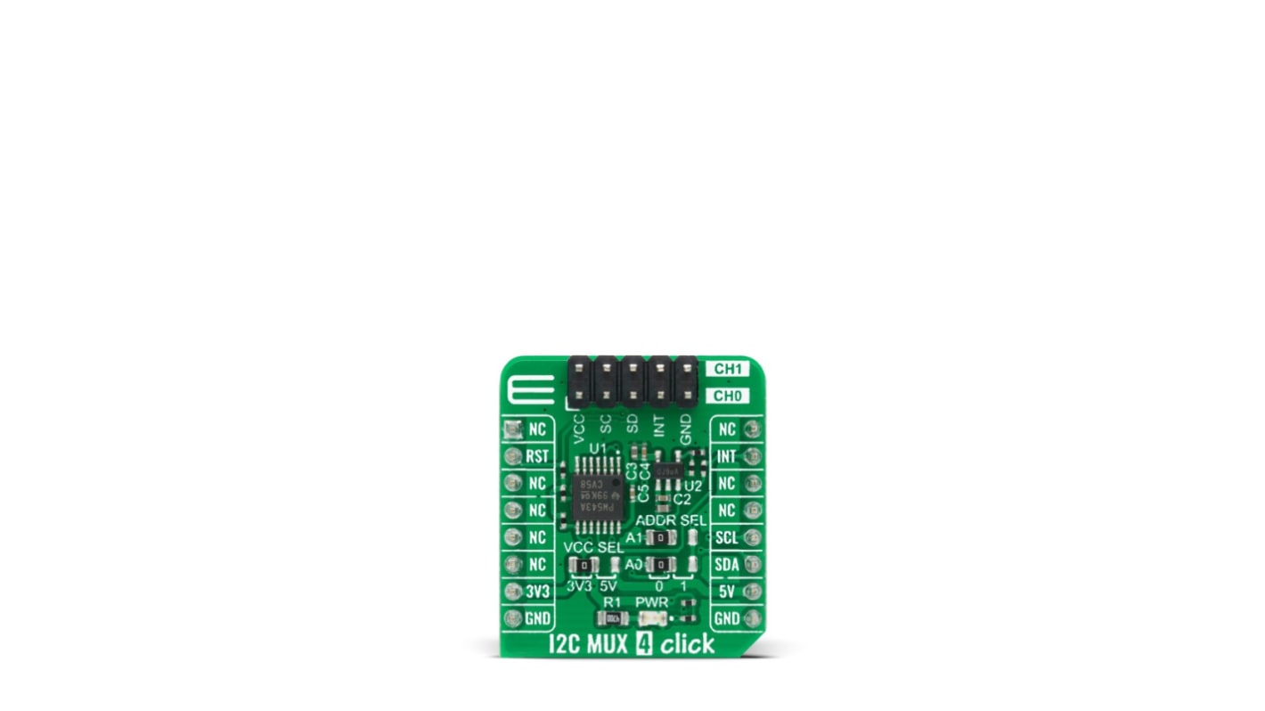 MikroElektronika mikroBus咔哒板 开关板, 开关和多路复用器, TCA9543APWR芯片, 用于广播通信，故障隔离