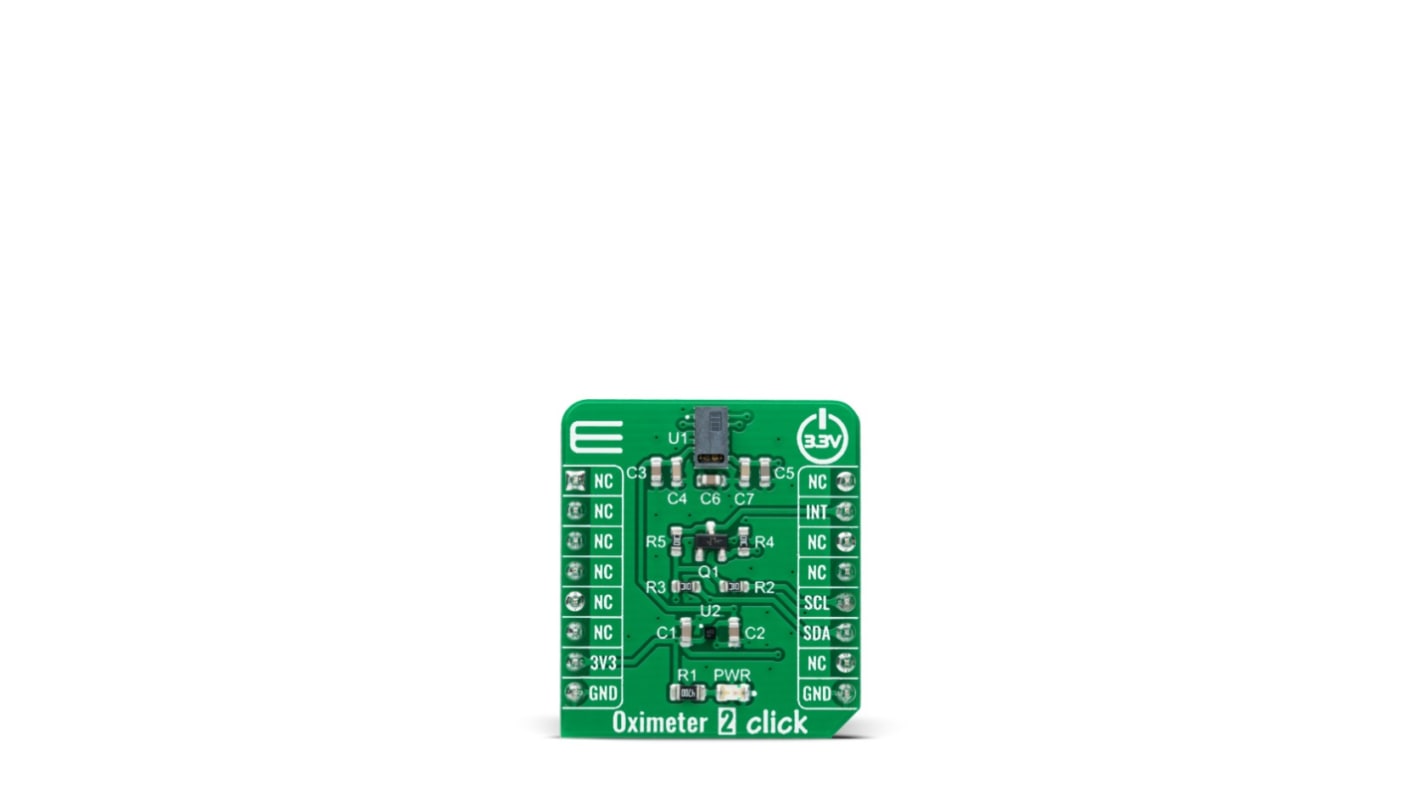 MikroElektronika Sensorudviklingsværktøj Oximeter 2 Click Biometric Sensor