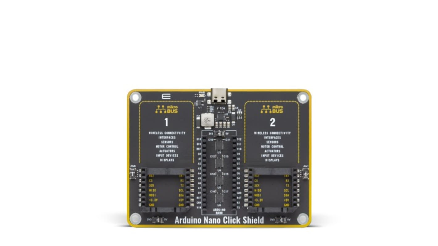 MikroElektronika Arduino屏蔽套件, Arduino Nano Click Shield
