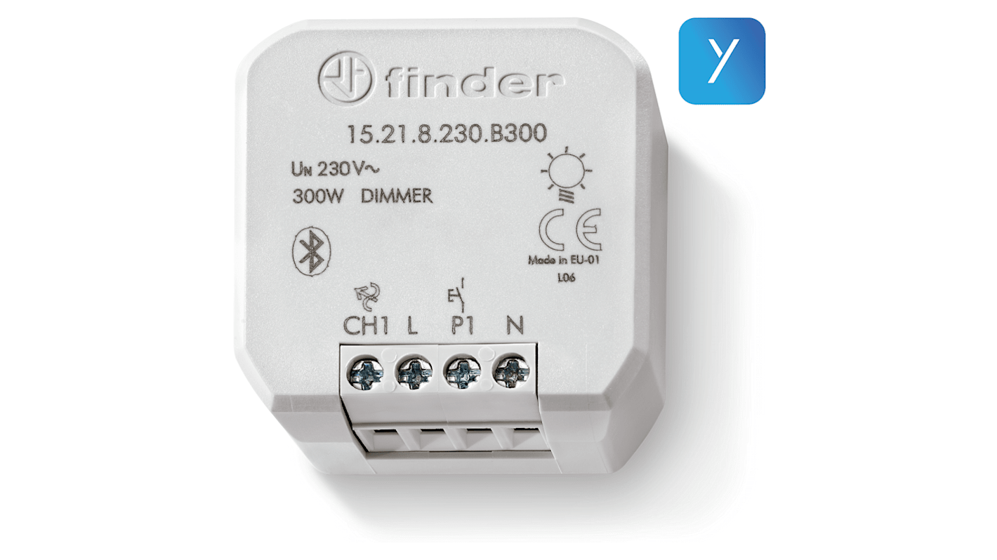 Interruttore dimmer 1 via vie Finder 15.21.8.230.0200, 200W