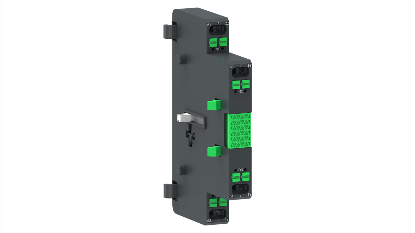 Schneider Electric Auxiliary Contact Block, 2 Contact, NO, Side Mount, TeSys LAG8N