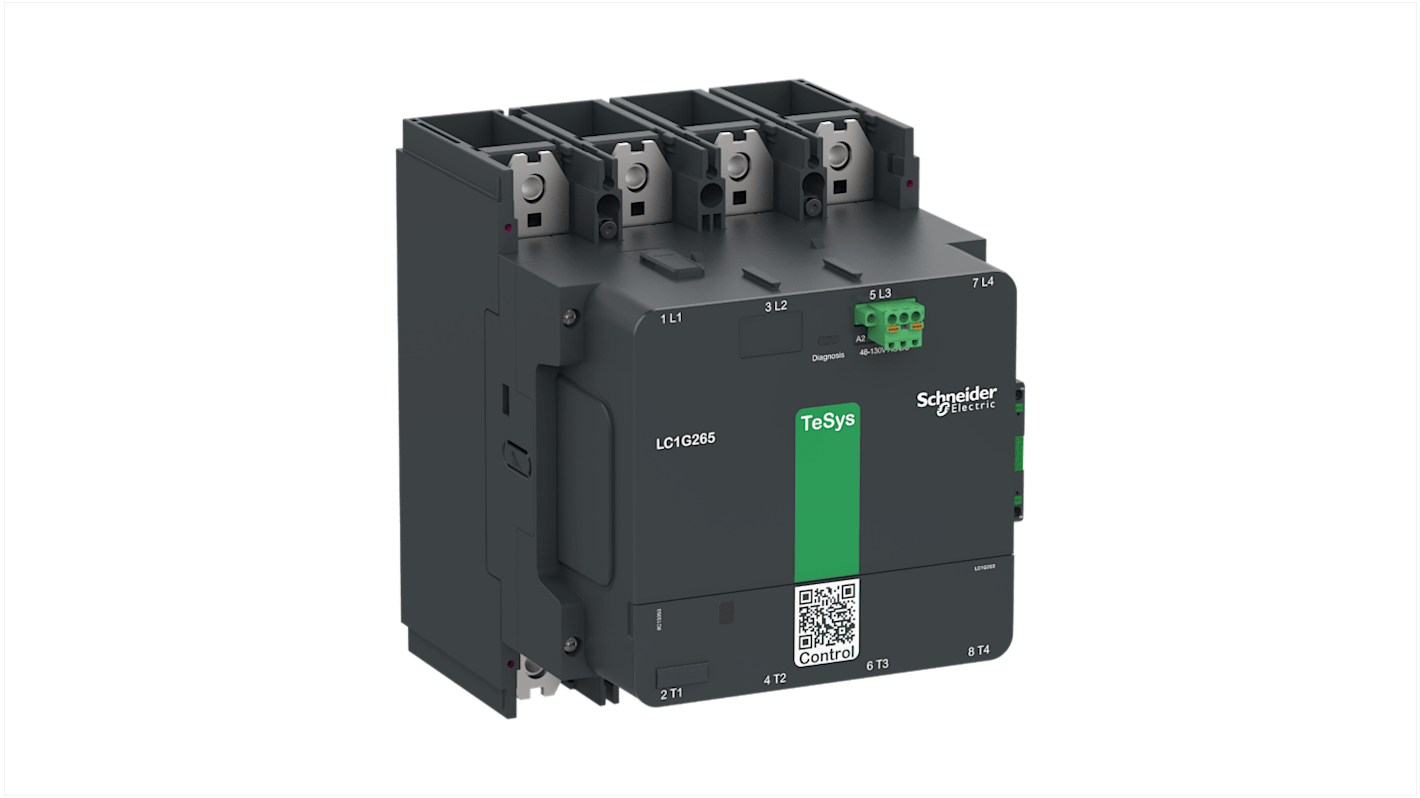Schneider Electric 负载控制接触器, 线圈100 → 250 V 交流 / 直流, 触点700 A, 4P, 1 常开 + 1 常闭, LC1G500系列