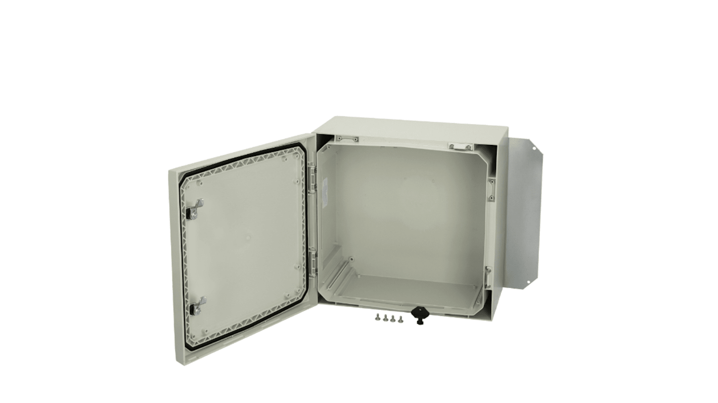 Coffret mural Fibox en Polycarbonate, Hauteur 400 mm, Largeur 400 mm, Profondeur 210mm, IP66