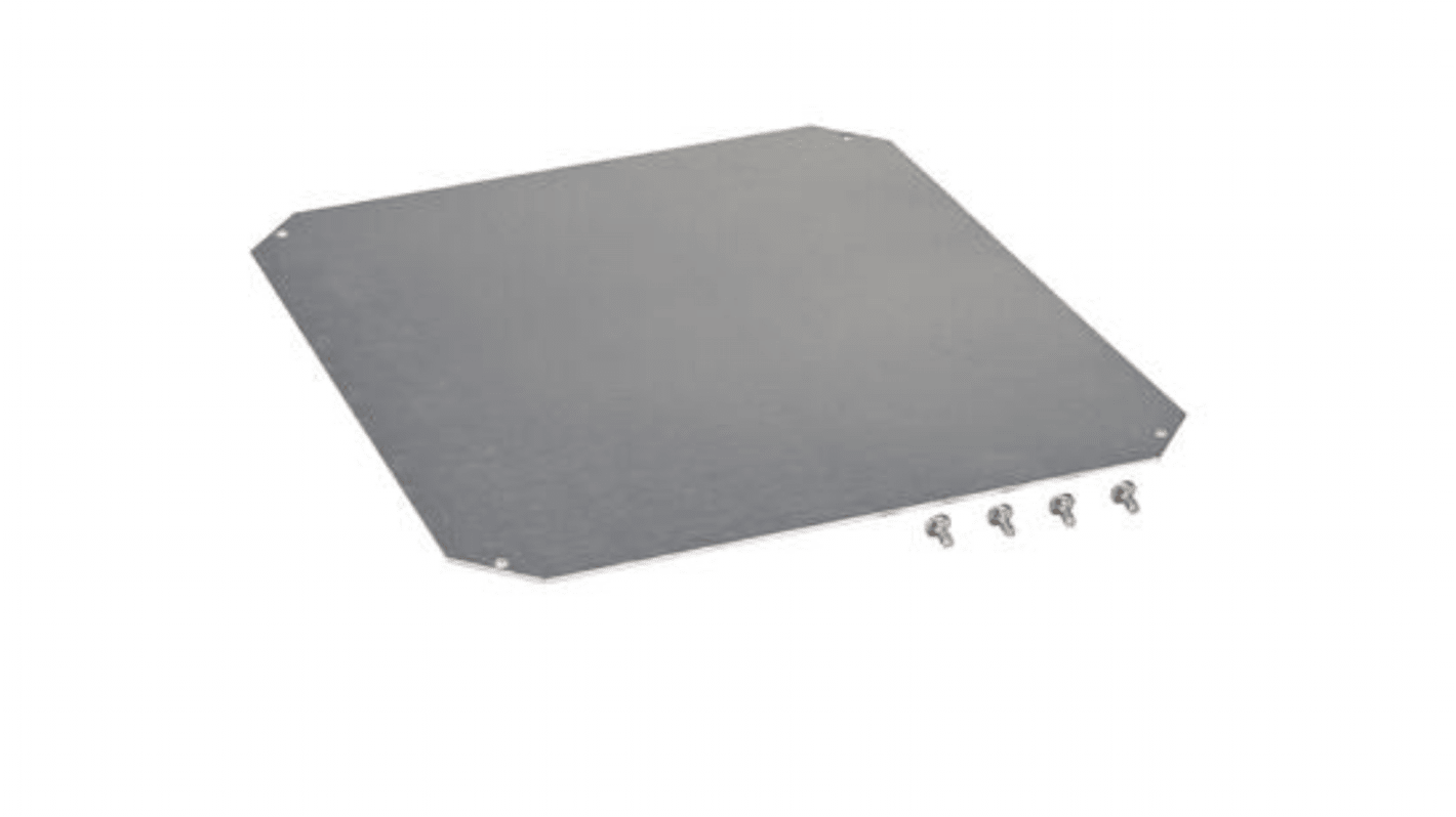 Fibox Galvanised Steel Mounting Plate, 350mm W for Use with ARCA Series