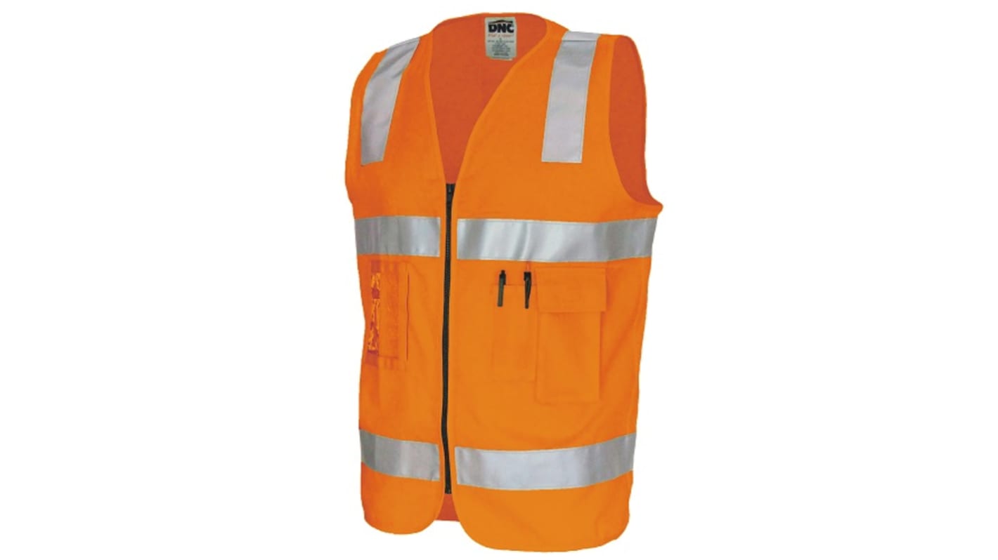 DNC Orange Hi-Vis Hi Vis Vest, 6XL