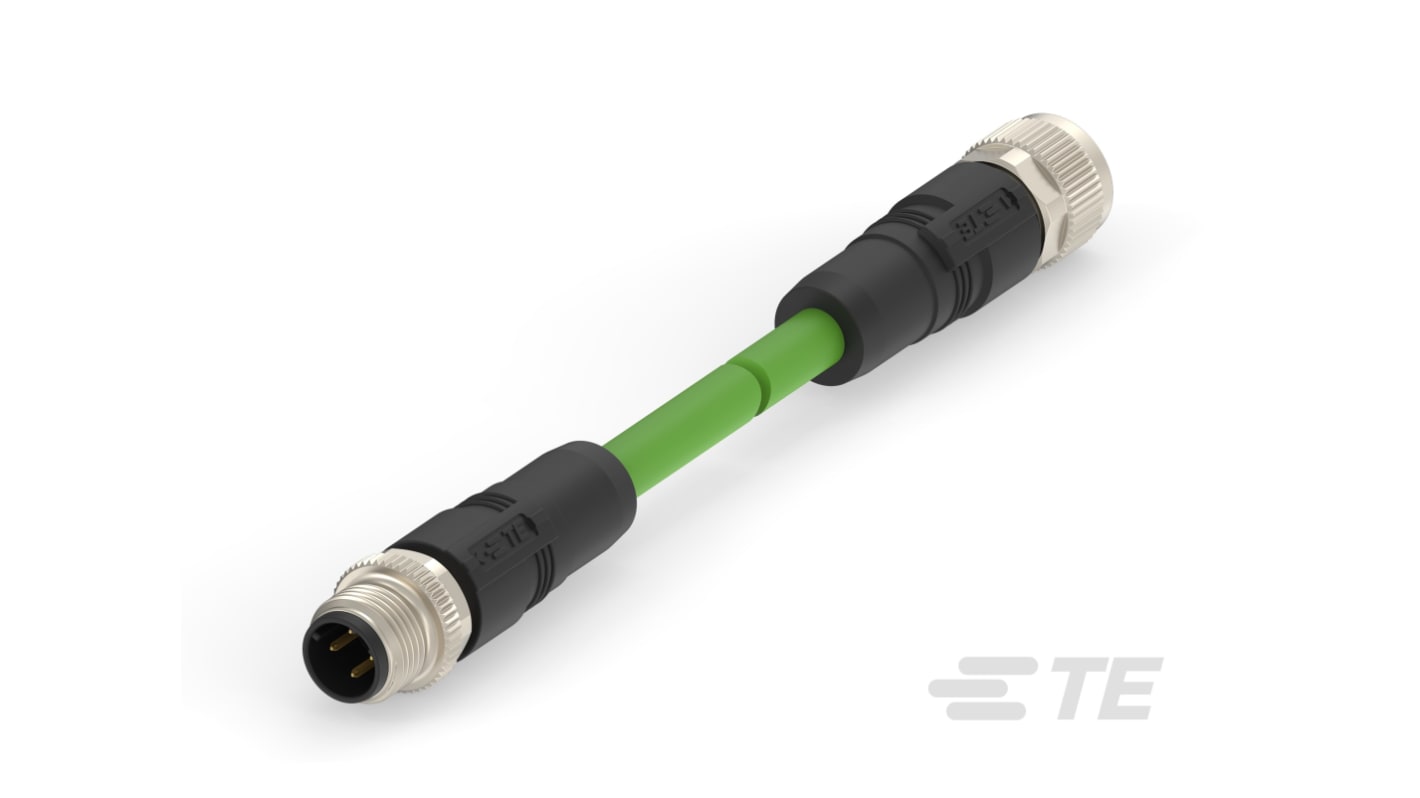 TE ConnectivityTAD14541111-001, 500mm Cat5e M12 to Female M12 Male, Terminated