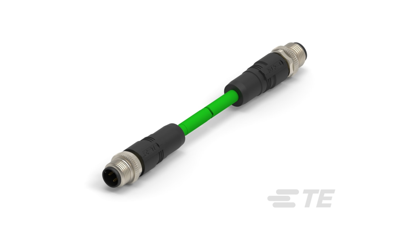 TE ConnectivityTAD14745101-001, 500mm Cat5e M12 to Female M12 Male, Terminated
