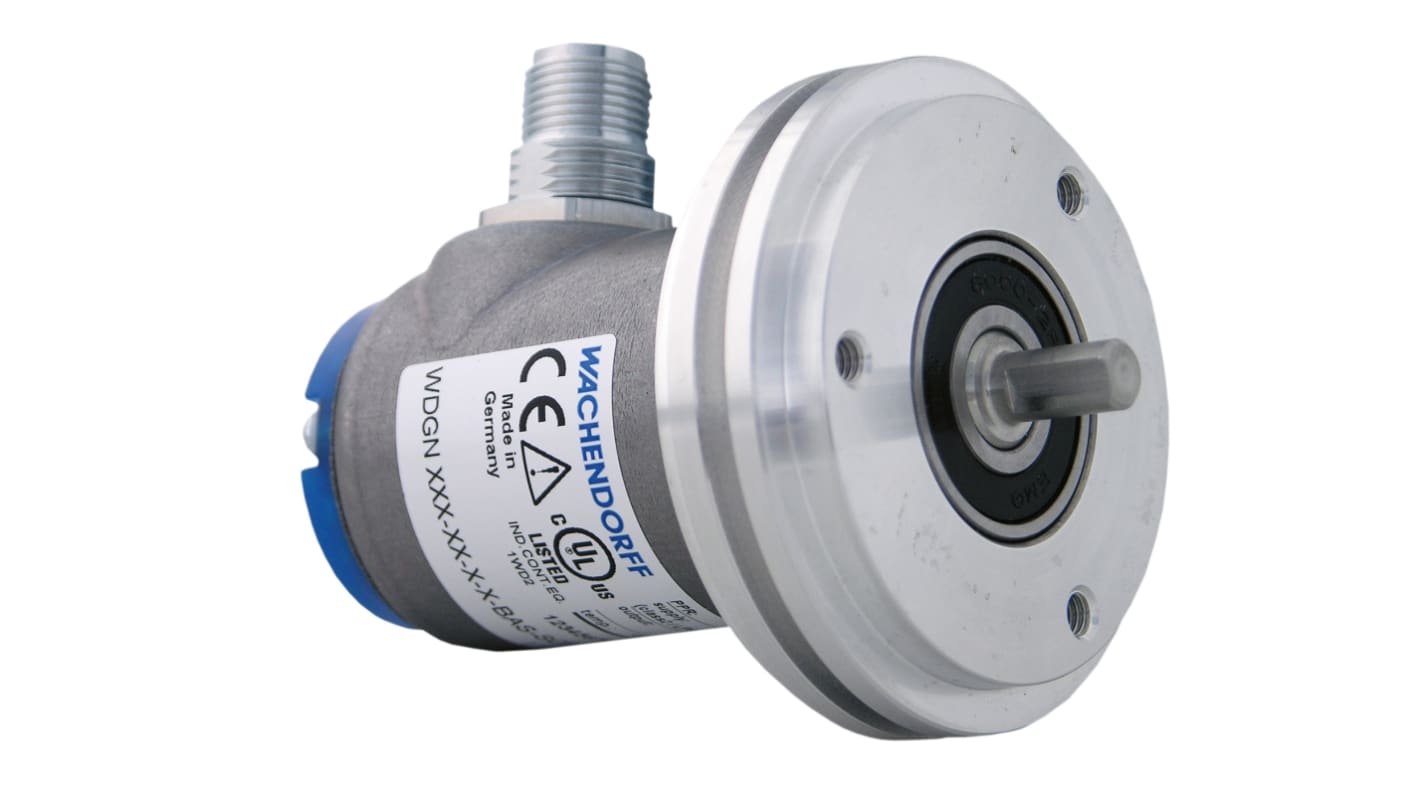 Wachendorff Incremental Incremental Encoder, 16384 ppr, HTL, TTL Signal, Solid shaft Type