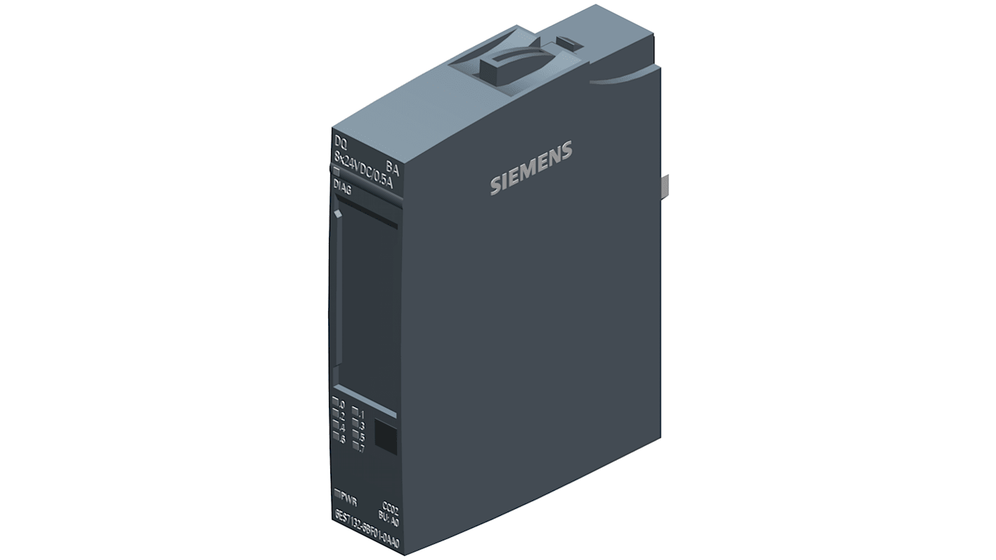 Módulo de salida digital Siemens 6ES7132, para usar con Sistema de E/S SIMATIC, 8 salidas tipo Digital