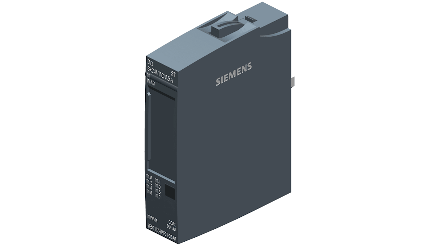 Módulo de salida digital Siemens 6ES7132, para usar con Sistema de E/S SIMATIC, 8 salidas tipo Digital