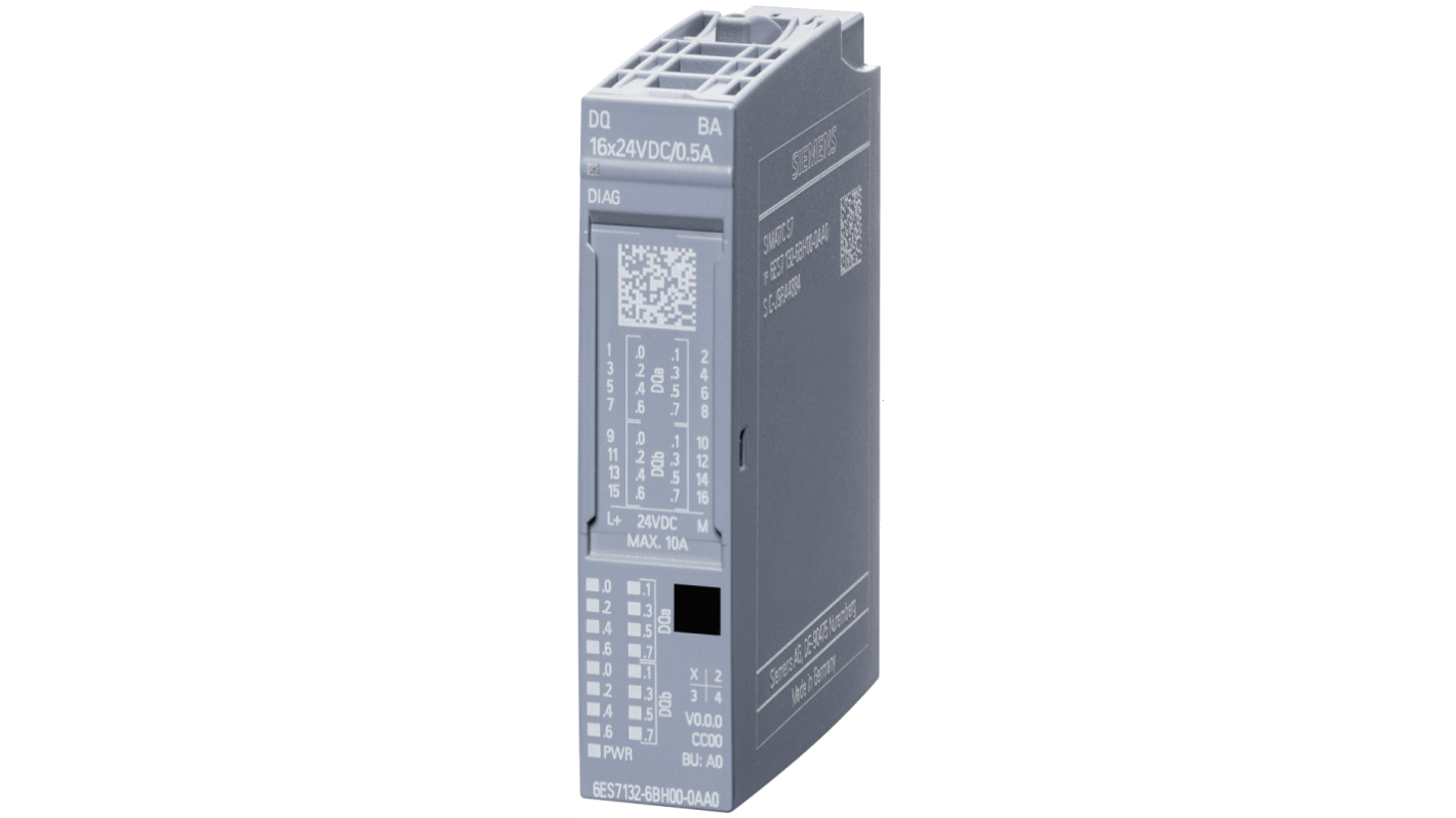 Siemens 6ES71 Series Digital Output Module for Use with SIMATIC I/O System, Digital