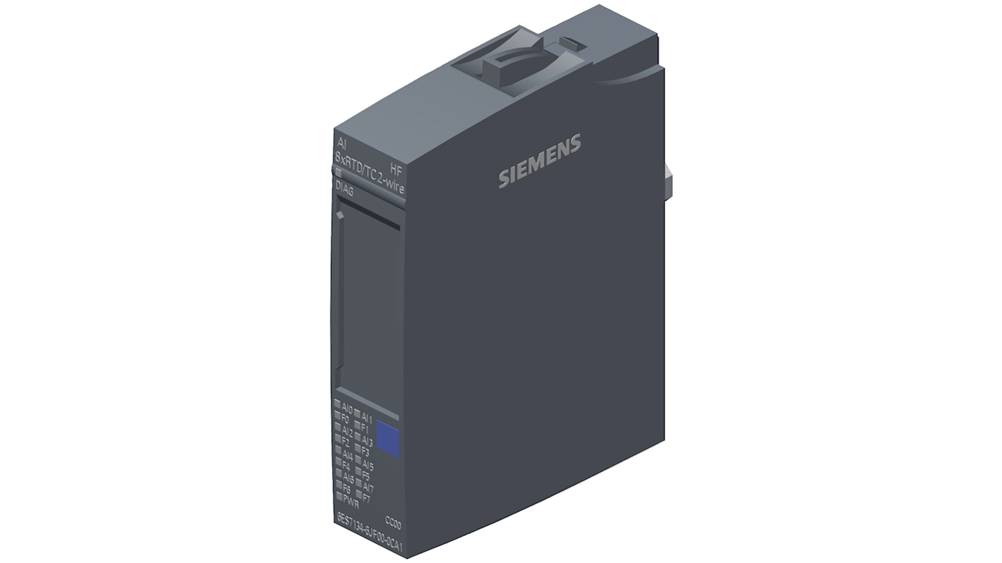 Siemens SIMATIC Analogt indgangsmodul til brug med SIMATIC I/O-SYSTEM Indgangtype: Analog, 8 indgange