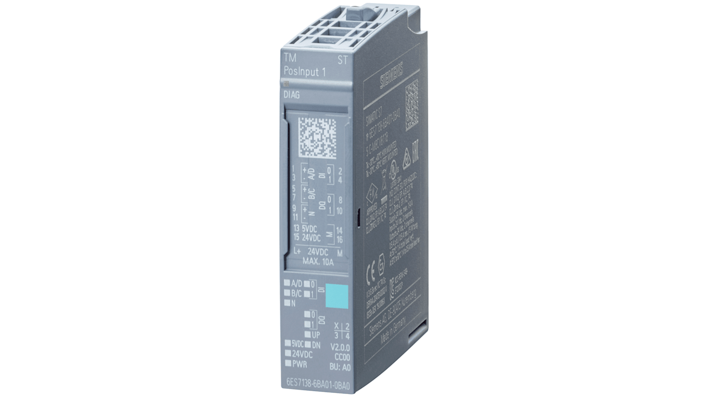 Siemens SIMATIC Tæller til brug med SIMATIC I/O-SYSTEM Indgangtype: Digital, 2 indgange 2 udgange