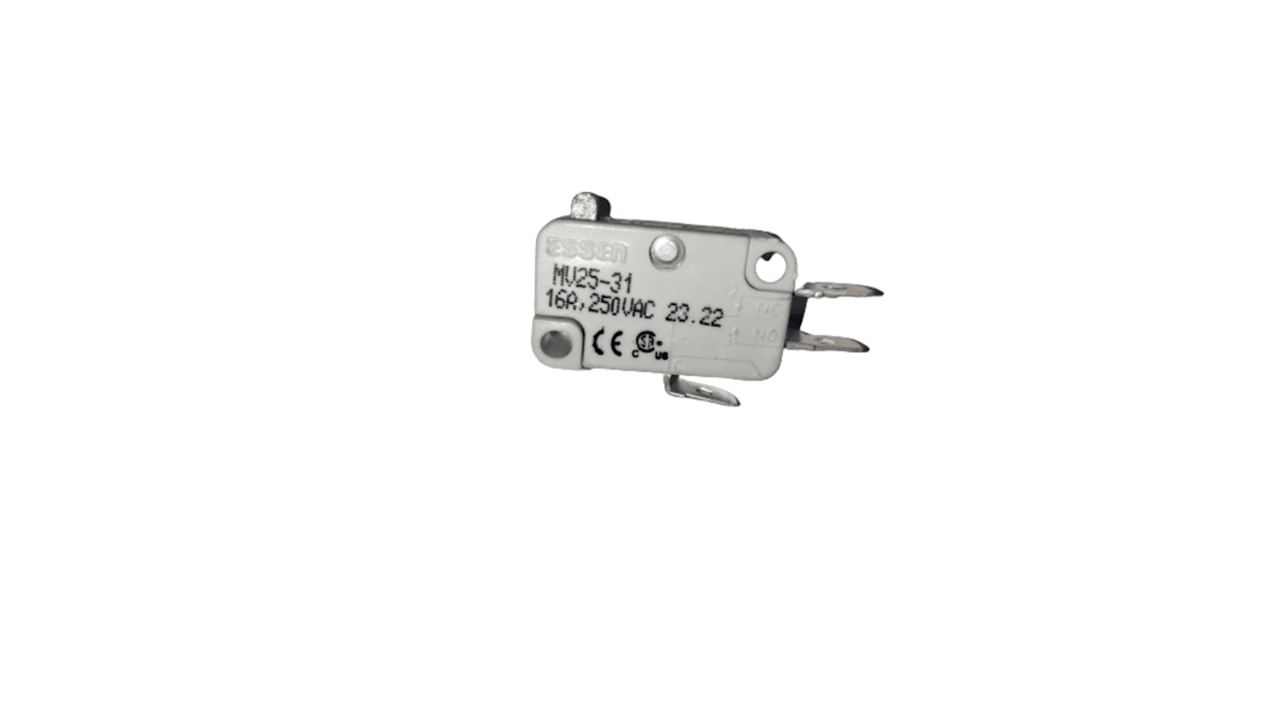Microinterruttore, RS PRO, SPDT, 10 A a 250 V c.a., IP40, Attacco rapido