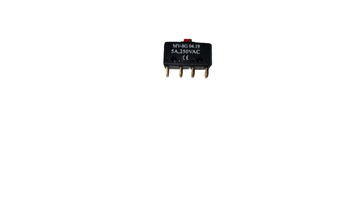 Microinterruttore, RS PRO, SPDT, 5 A a 250 V c.a., IP40, A saldare