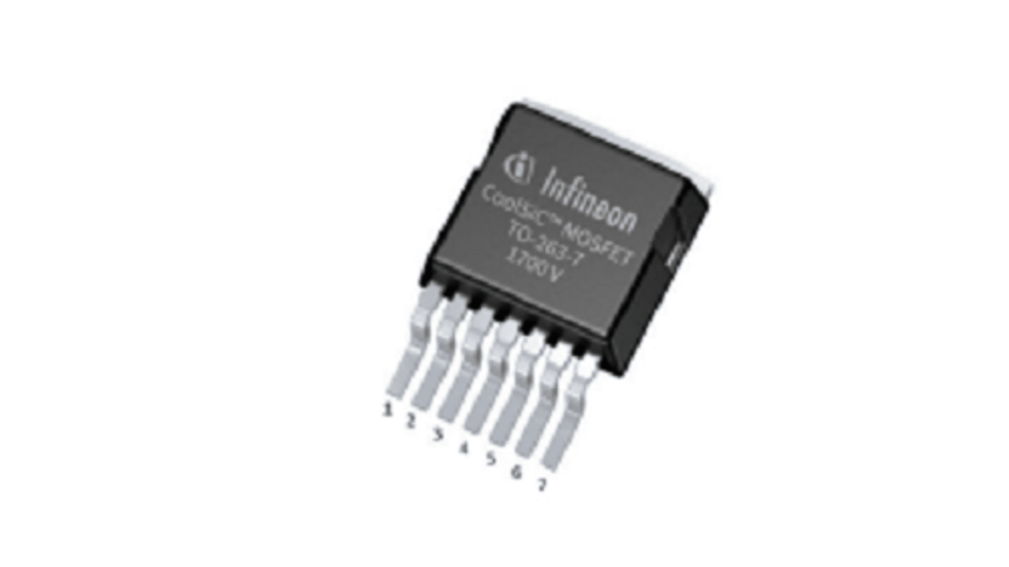 Infineon IMBF170R450M1XTMA1 N-Kanal, SMD MOSFET 1700 V / 9,8 A, 7-Pin TO-263-7
