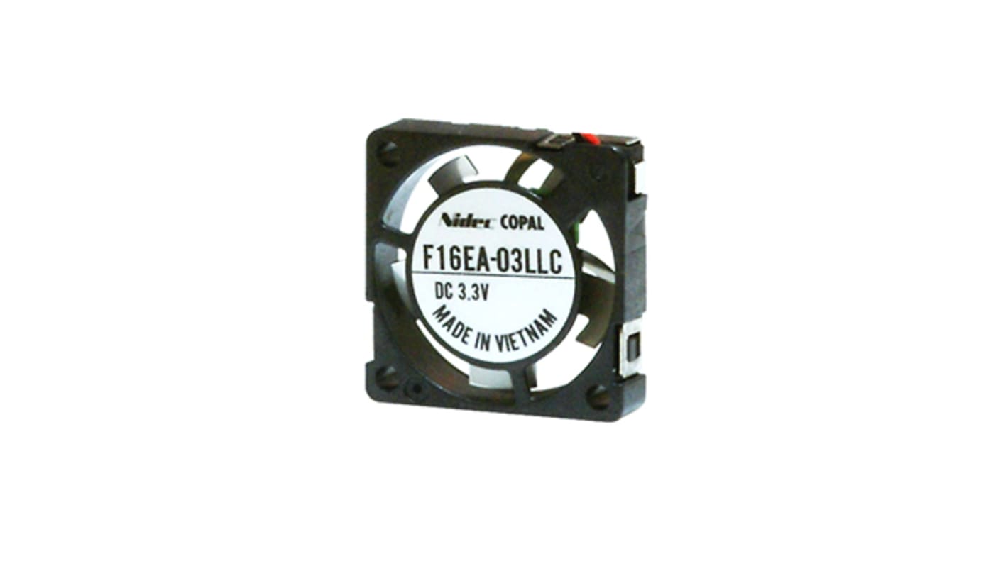 Ventola assiale in c.c. NIDEC COPAL ELECTRONICS GMBH, 3,3 V CC