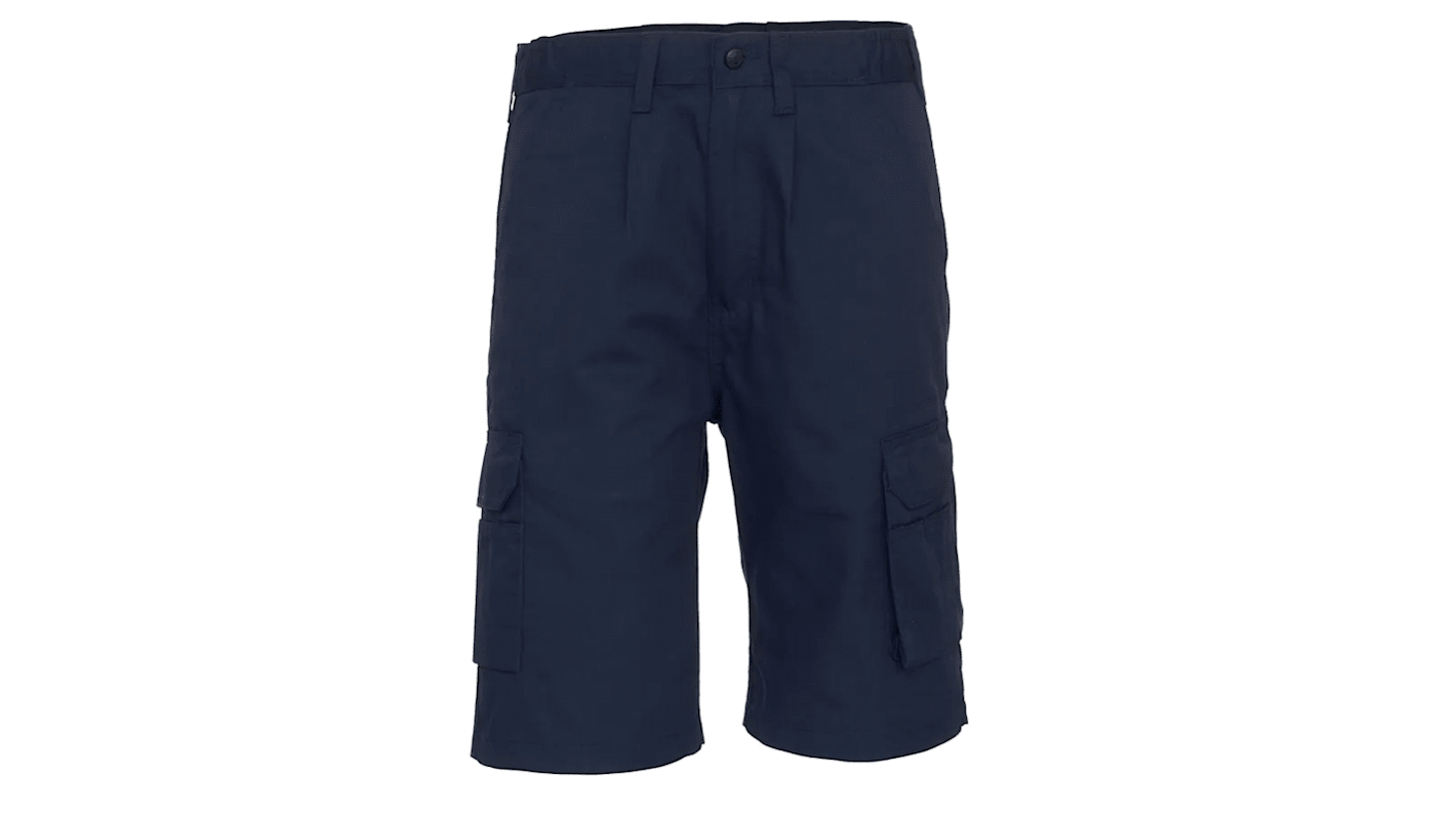 Pantaloncini da lavoro di col. Blu Navy Orn Eagle, vita 30poll Uomo, in Poliestere, con vita elasticizzata