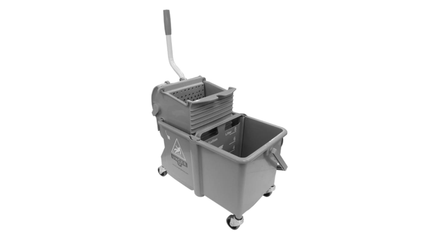 Polypropylene Grey Mop Bucket With Handle