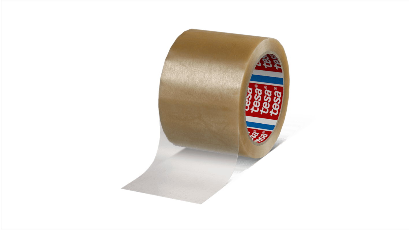 Tesa 4124 Duct Tape, 66m x 75mm, Transparent