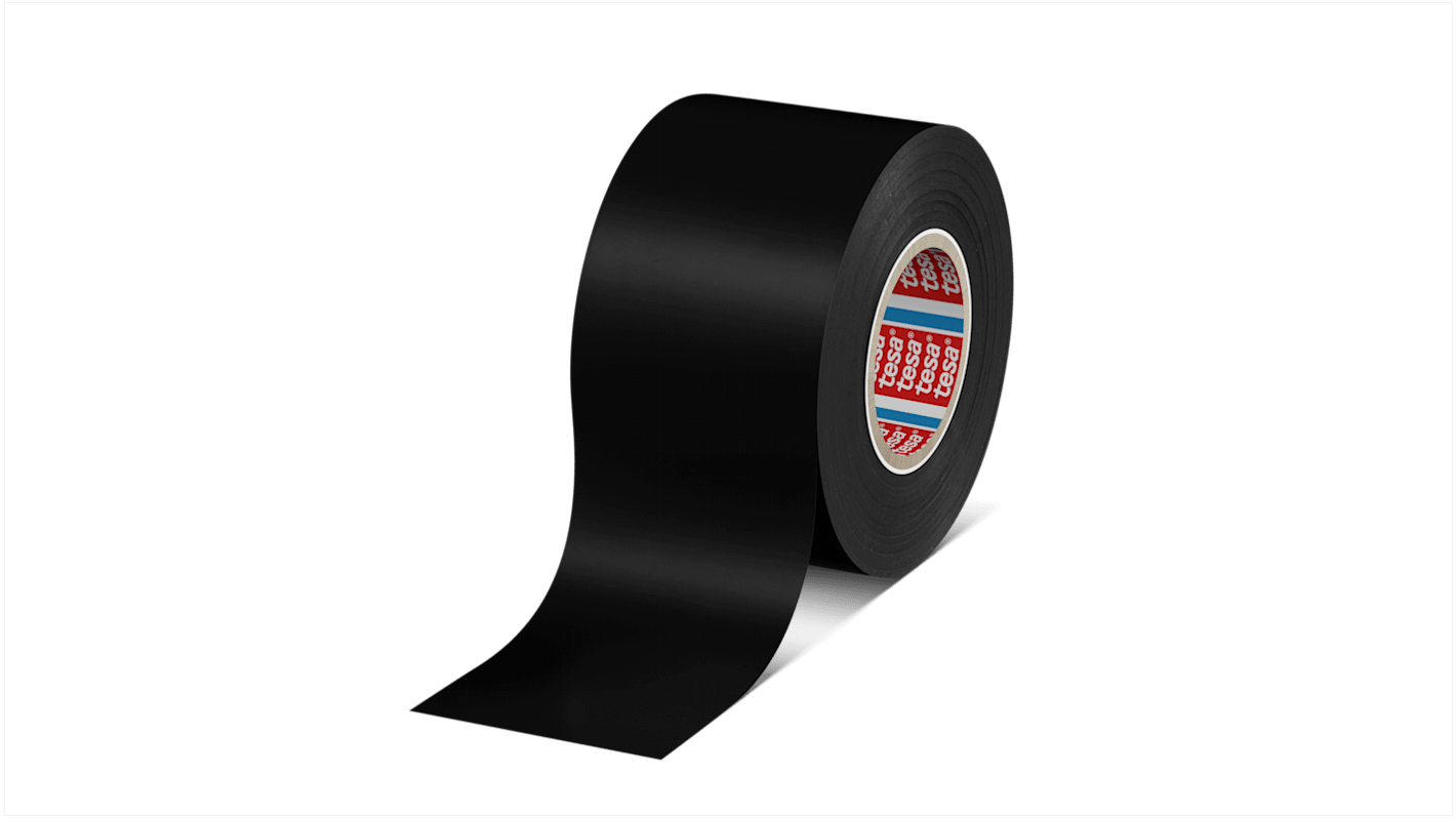 Tesa 4163 Black Soft PVC Electrical Insulation Tape, 50mm x 33m