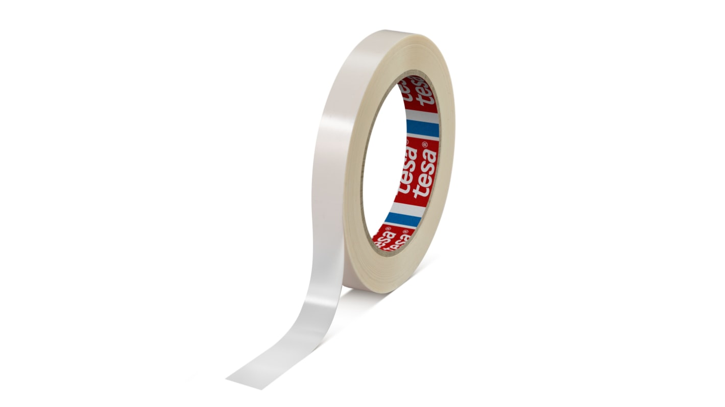 Tesa 4224 White Strapping Tape, 66m x 15mm