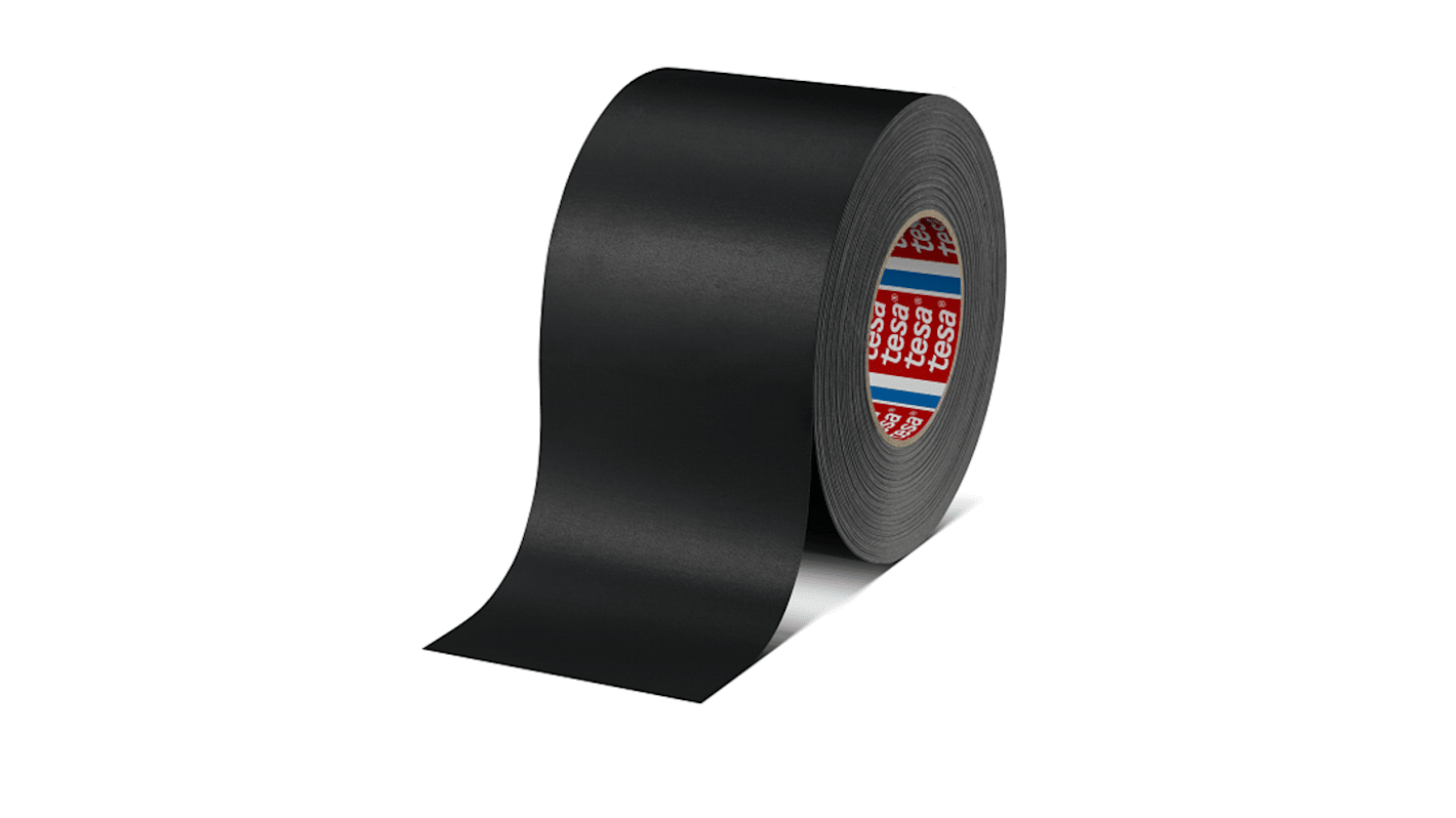 Tesa szövet ragasztószalag, 50m x 100mm x 0.31mm, Fekete 4651 Tesa 4651