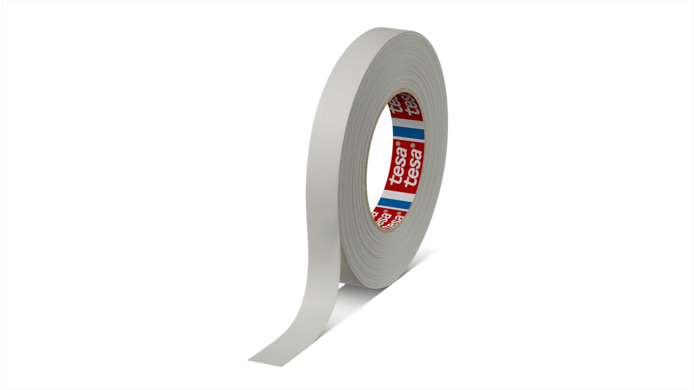 Tesa White Acrylic Coated Gaffa Tape, 19mm x 50m, 0.28mm Thick