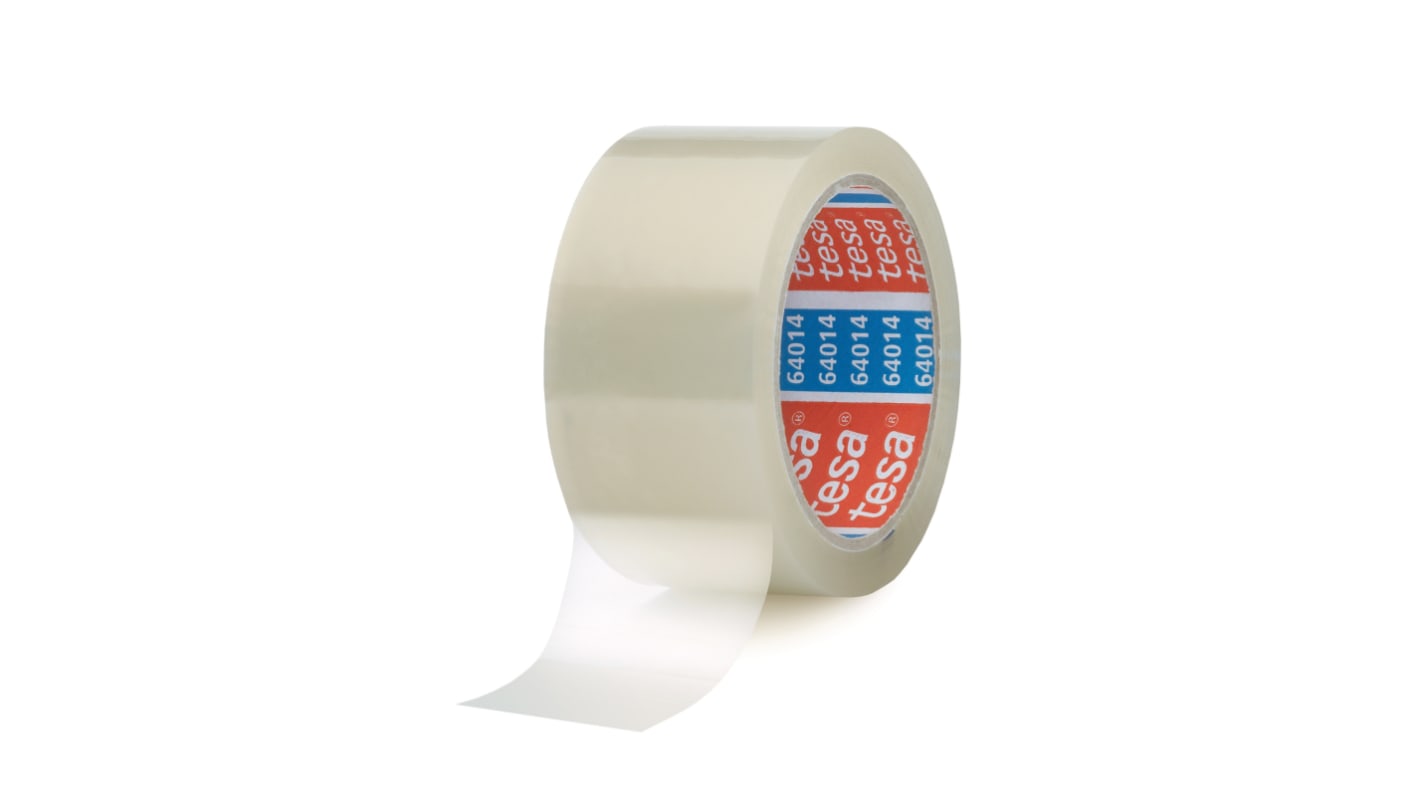 Tesa 64014 Transparent Packing Tape, 66m x 50mm