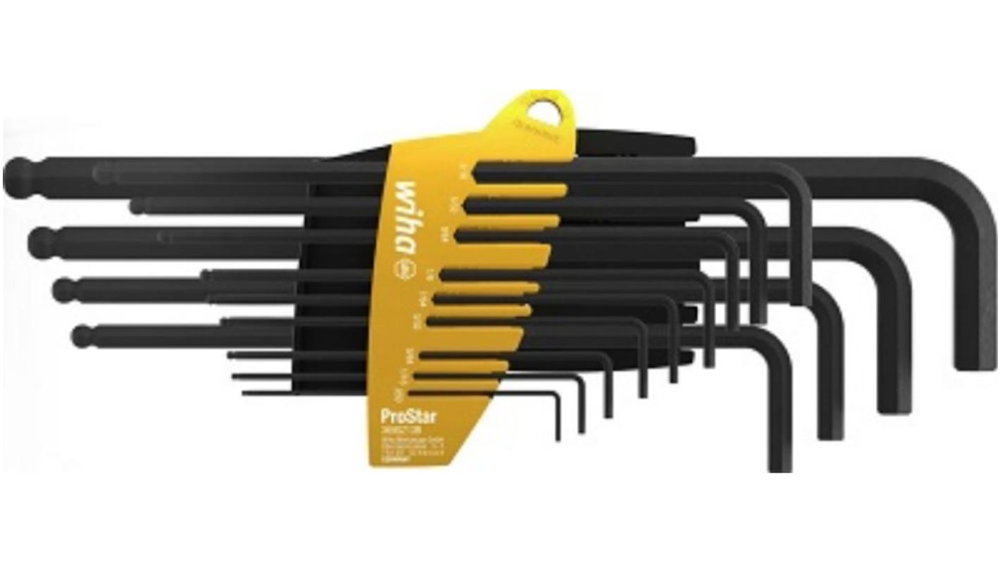 Wiha 14 piece L Shape Imperial Hex Key Set, 5.6mm