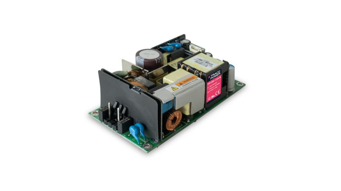 TRACOPOWER Power Supply, TPP 300-112A-M, 12V dc, 25A, 300W, 1 Output, 85 → 264V ac Input Voltage