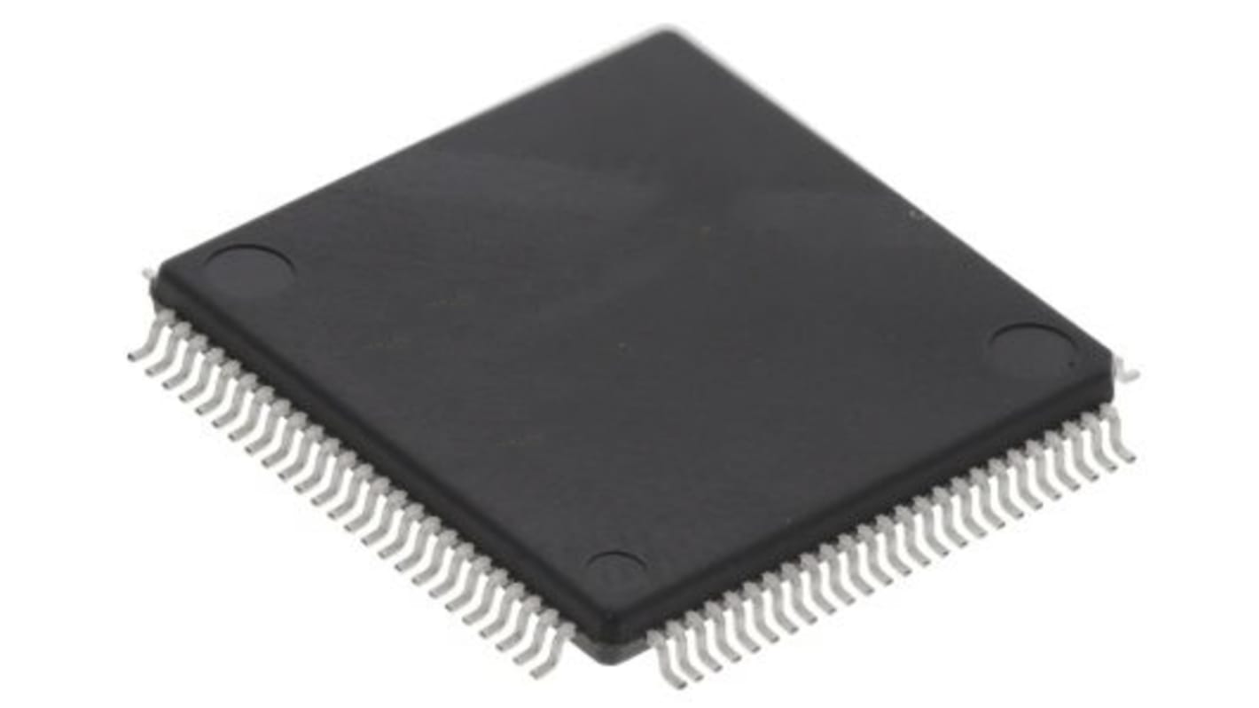 Renesas Electronics RX65N单片机, RXv2内核, 100针, QFP, 最大120MHz, 32 kB 闪存, 640 kB RAM