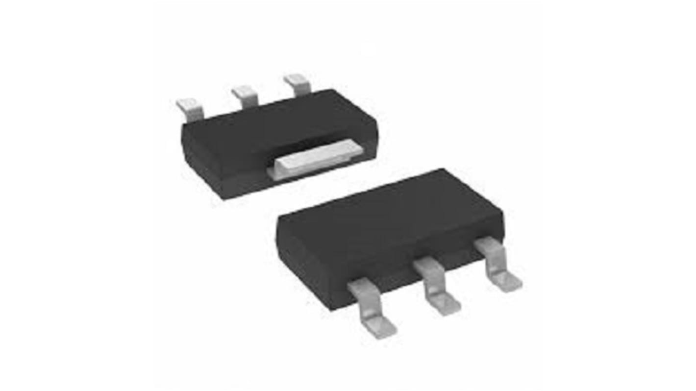 N-Channel MOSFET, 120 mA, 600 V, 3-Pin SOT-223 Infineon BSP125H6433XTMA1