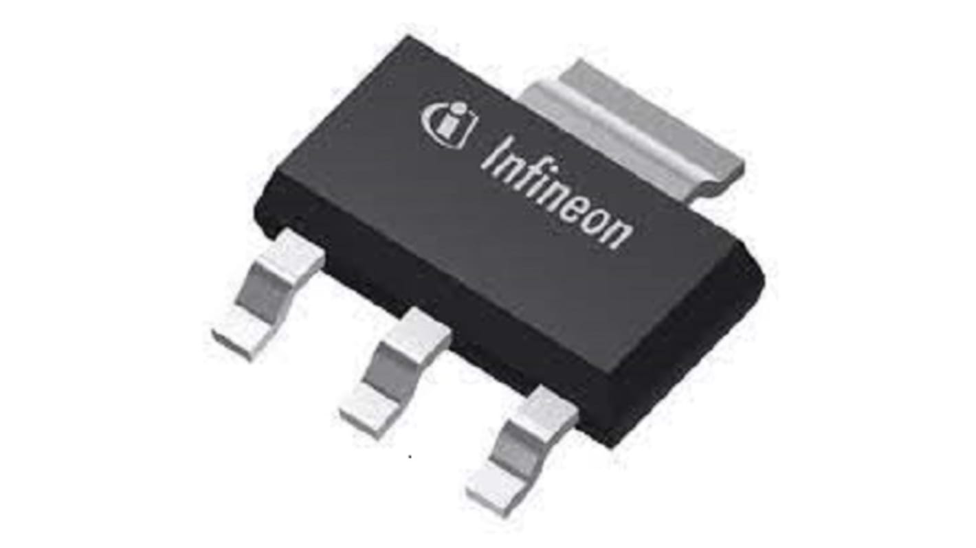 Infineon P-Channel MOSFET, 190 mA, 60 V, 3-Pin SOT-223 ISP25DP06LMSATMA1